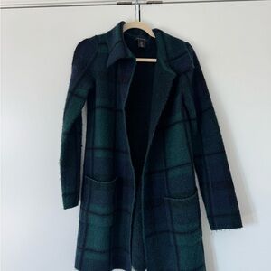 Tahari Dark Green Knit Sweater Jacket